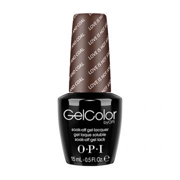 Lac De Unghii Semipermanent Opi Gelcolor Love Is Hot&Coal!15Ml
