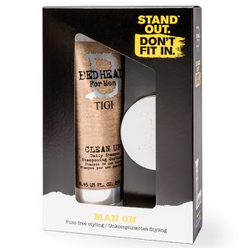 Tigi Clean Up Men hajápoló készlet Sampon 250ml+Hajwax Matte Separation 85g