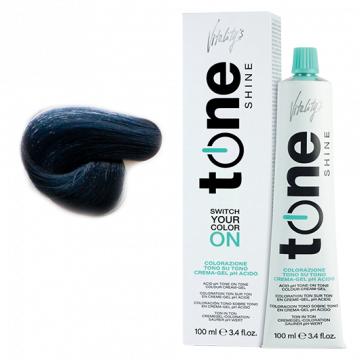 Боя за коса полутрайна Vitality's Tone Intense Black без амоняк