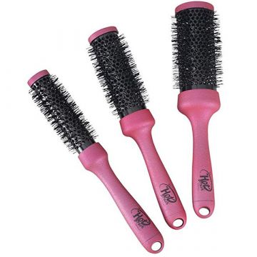 Set perii de par rotunde Wet Brush Punchy pink