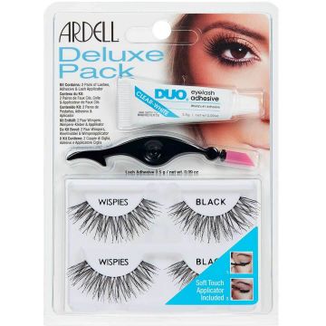 False Eyelashes Ardell Deluxe Pack Wispies 2 Pack + Adeziv