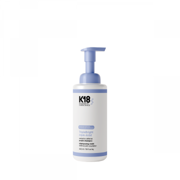 Sampon violet K18 Triple Bright Oxidation Defense, pentru neutralizarea tonurilor galbene, 443ml