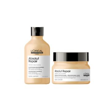 L'Oreal Professionnel Serie Expert Absolut Repair Hajszett sérült hajra, 300ml+250ml