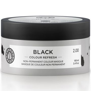 Masca de par nuantatoare Maria Nila Colour Refresh Black 2.00 100ml