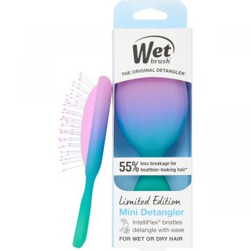 Perie de par Wet Brush Mini Original Electric Sky pentru descurcare Mov Xpert Beauty