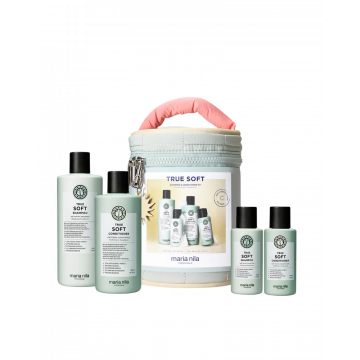 Set de par Maria Nila Beauty Bag True Soft, 350ml+300ml+2x100ml Xpert Beauty