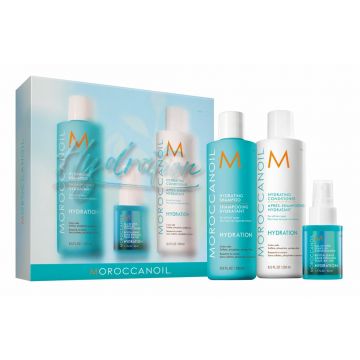 Set de par Moroccanoil Hydration, 2x250ml+50ml+10ml Xpert Beauty 