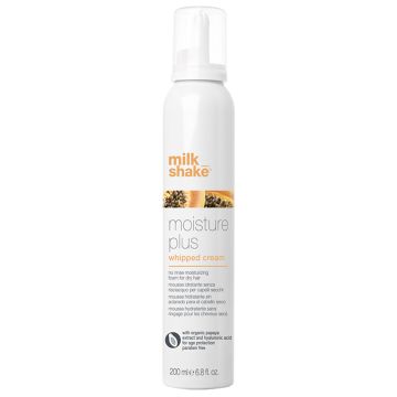 Spuma de par Milkshake Moisture Plus Whipped Cream Leave-In cu acid hialuronic 200ml