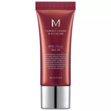 BB Cream Missha Perfect Cover SPF42/PA+++ No.21 Light Beige 20ml