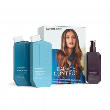 Set de par Kevin Murphy Damage Control, pentru par deteriorat, 2x250ml+100ml XpertBeauty