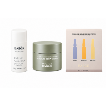Pachet Babor pentru ten, hidratant, 2x15ml+3x2ml