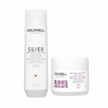 Pachet Goldwell Dualsenses Silver Sampon + Masca 250ml+200ml