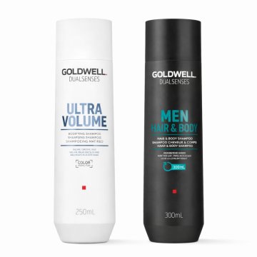 Pachet Goldwell Dualsenses Ultra Volume Bodifying + Men Hair&Body, pentru el si ea, 250ml+300ml Xpert Beauty