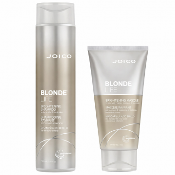 Pachet Joico Blonde Life Brightening, pentru par blond, 300ml+150ml