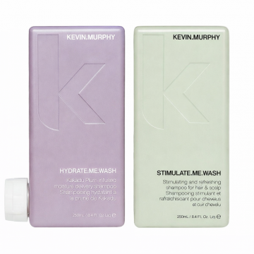 Pachet Kevin Murphy Hydrate Me Wash + Stimulate Me Wash Men, pentru el si ea, 2x250ml