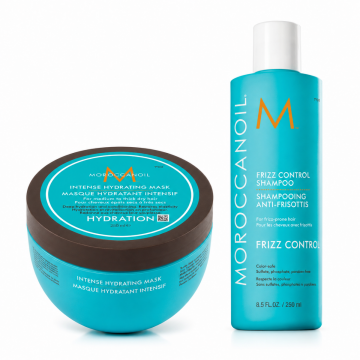 Moroccanoil Frizz Control + Intense Hydrating пакет 2x250мл