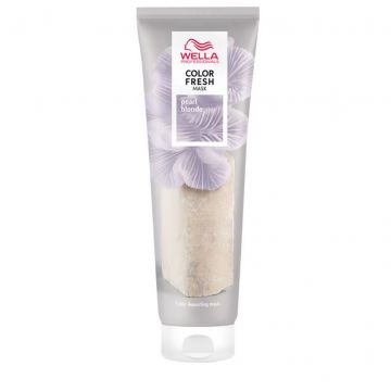 Masca de par nuantatoare Wella Professionals Color Fresh Mask Pearl Blonde, pentru par blond, 150ml