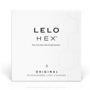 Презервативи Lelo HEX от Естествен Латекс 3 бр.