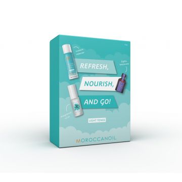 Set de par Moroccanoil Refresh, Nourish & Go Light Tones 65ml+30ml+25ml XpertBeauty