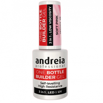 Gel constructie unghii Andreia One Bottle Builder Gel Soft Pink 14ml Xpert Beauty