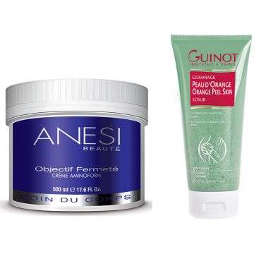 Body set Gommage Peau D'Orange Guinot 200ml + Body cream Objectife Fermete Anesi 500ml