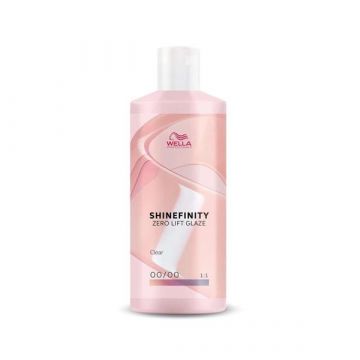 Wella Professionals Shinefinity Zero Lift Glaze 00/00 Crystal Glaze Booster demi-tartós hajfesték, átlátszó, 500 ml