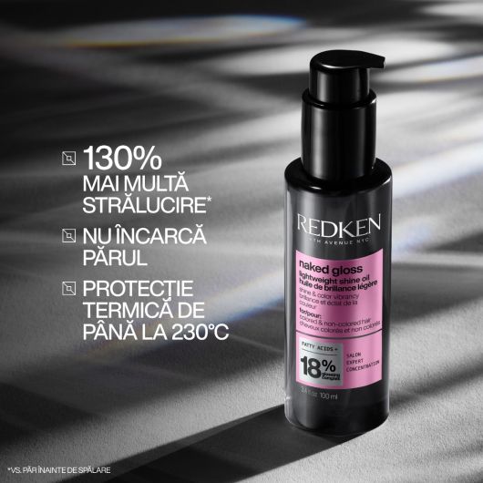 Ulei de par Redken Naked Gloss pentru hidratare si stralucire 100ml