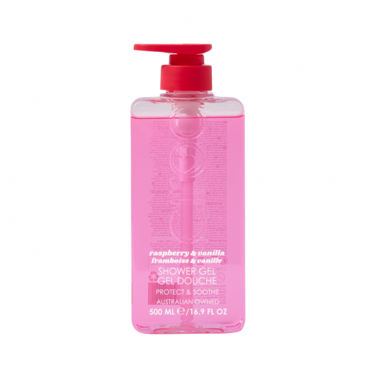 Bath & Body Gel de Dus Ciroa cu Zmeura si Vanilie 500ml
