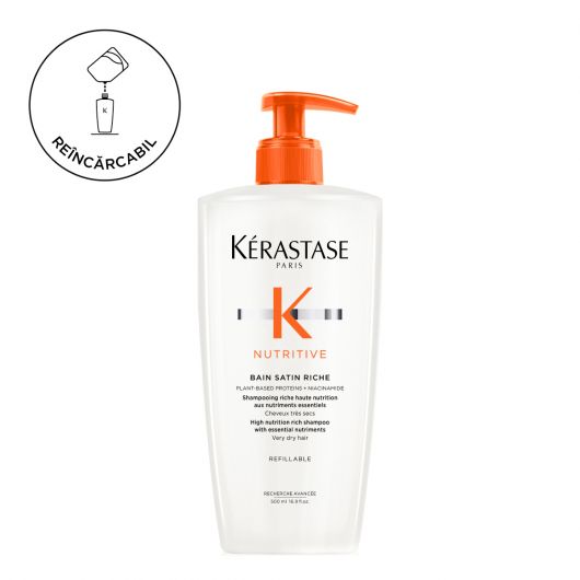 Sampon reincarcabil Kerastase Nutritive Bain Satin Riche hranitor