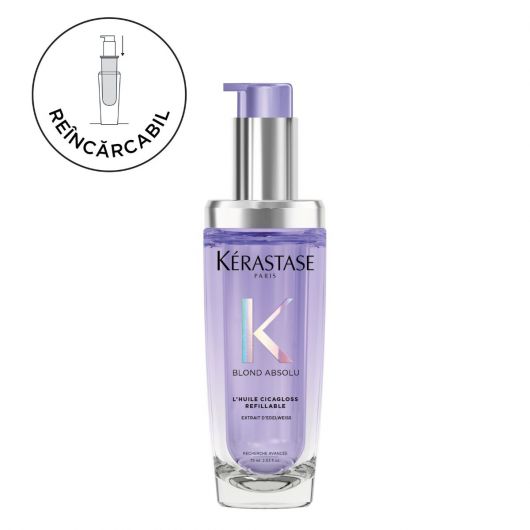 Ulei reincarcabil de par Kerastase Blond Absolu L'Huile Cicagloss 75ml