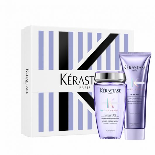 Hair Care Kits Set Kerastase Blond Absolu, pentru par blond, 2x250ml