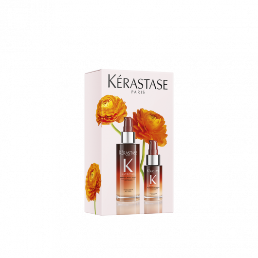 noapte de craciun (christmas night) Set Kerastase Nutritive 8h Serum Duo Spring de noapte pentru par uscat 90ml+30ml