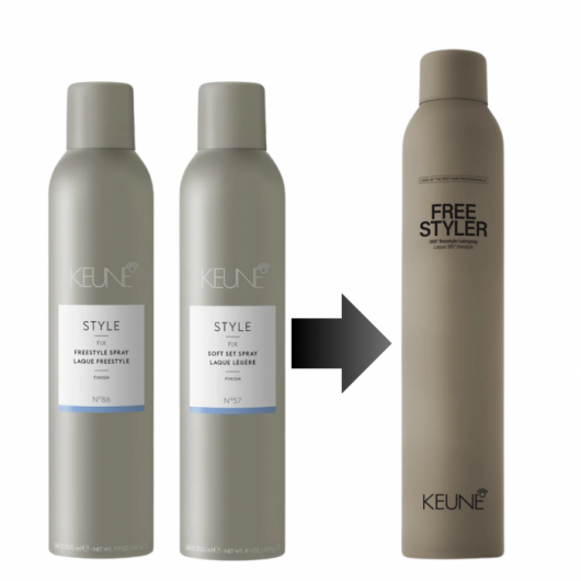 Fixativ de par Keune Style Free Styler Spray, cu fixare puternica