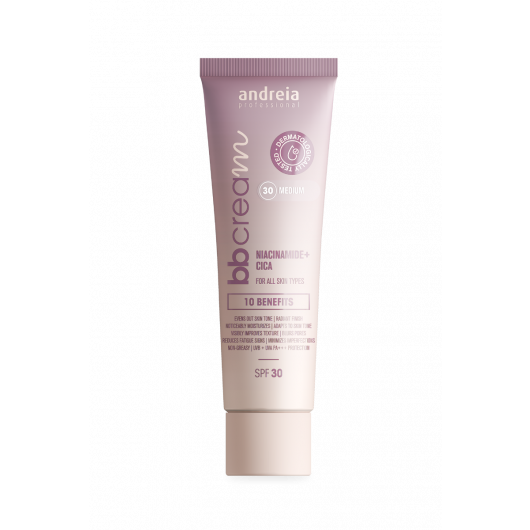 Face Makeup BB Cream Andreia Makeup cu protectie solara SPF 30, 30 Light, 50ml