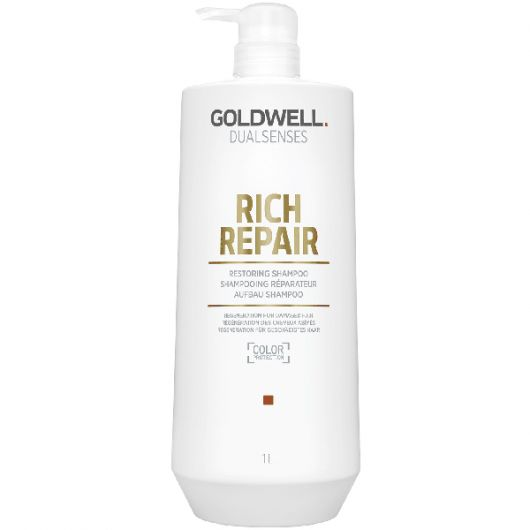 cel mai bun sampon impotriva caderii parului Sampon Goldwell Dualsenses Rich Repair pentru par uscat si deteriorat 1000ml