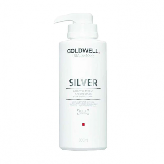 vitamine par Masca de par Goldwell Dualsenses Silver 60sec Treatment pentru par blond 500ml