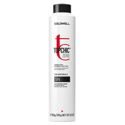 Vopsea permanenta de par fara amoniac Goldwell Topchic Zero 5N 250ml