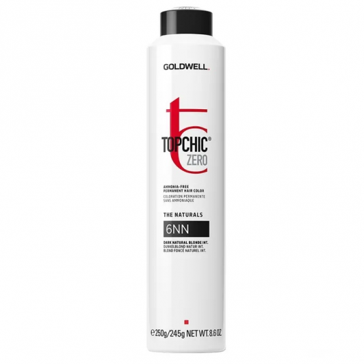 Vopsea permanenta de par fara amoniac Goldwell Topchic Zero 6NN 250ml