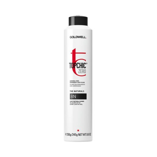 Vopsea permanenta de par fara amoniac Goldwell Topchic Zero 8N 250ml