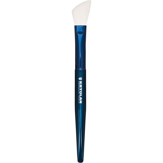 large makeup brush Pensula unghiulara Kryolan Blue Master Angled Blush brush