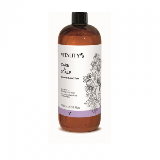 perie scalp dm Sampon Vitality's Care&Scalp Dermo Soothing, calmant, 1000ml