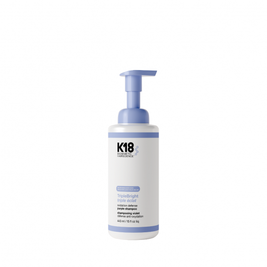 daily power defense Sampon violet K18 Triple Bright Oxidation Defense, pentru neutralizarea tonurilor galbene, 443ml