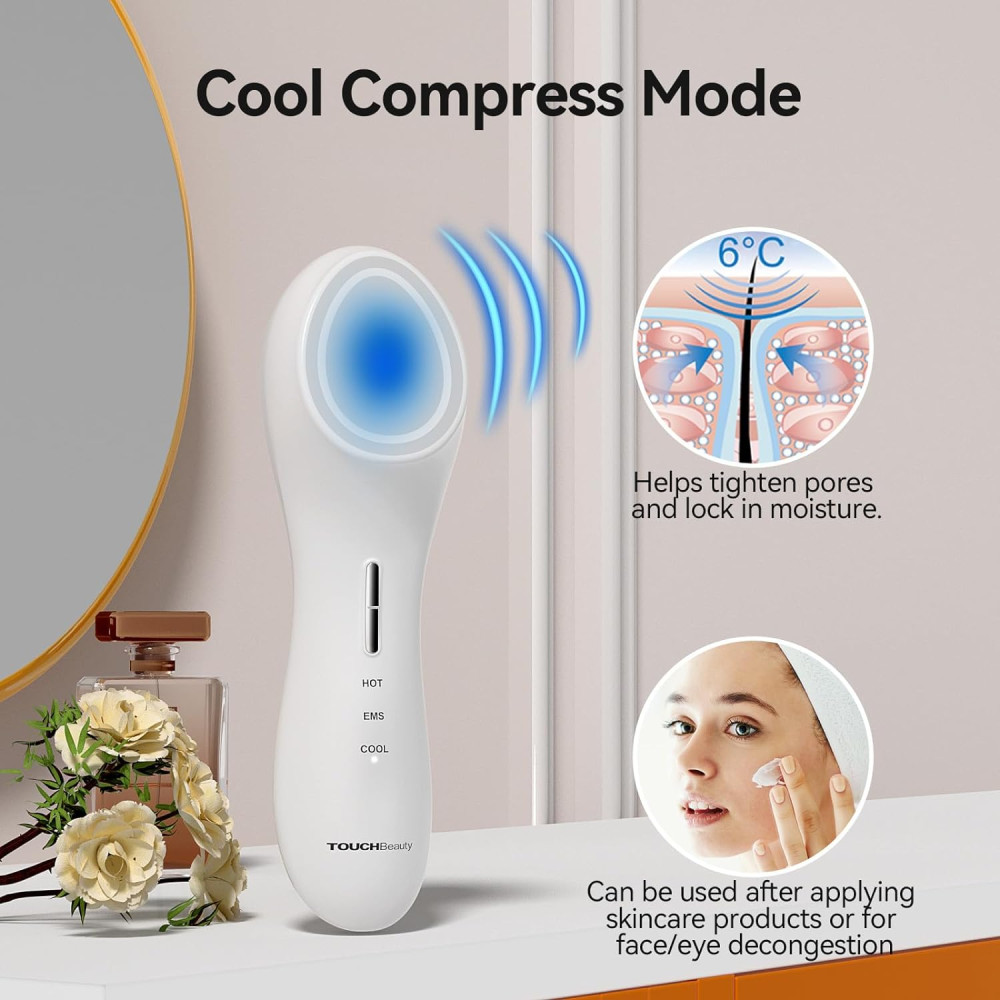 Aparat de lifting facial TOUCHBeauty EMS Hot Cool Skin Revitalizer