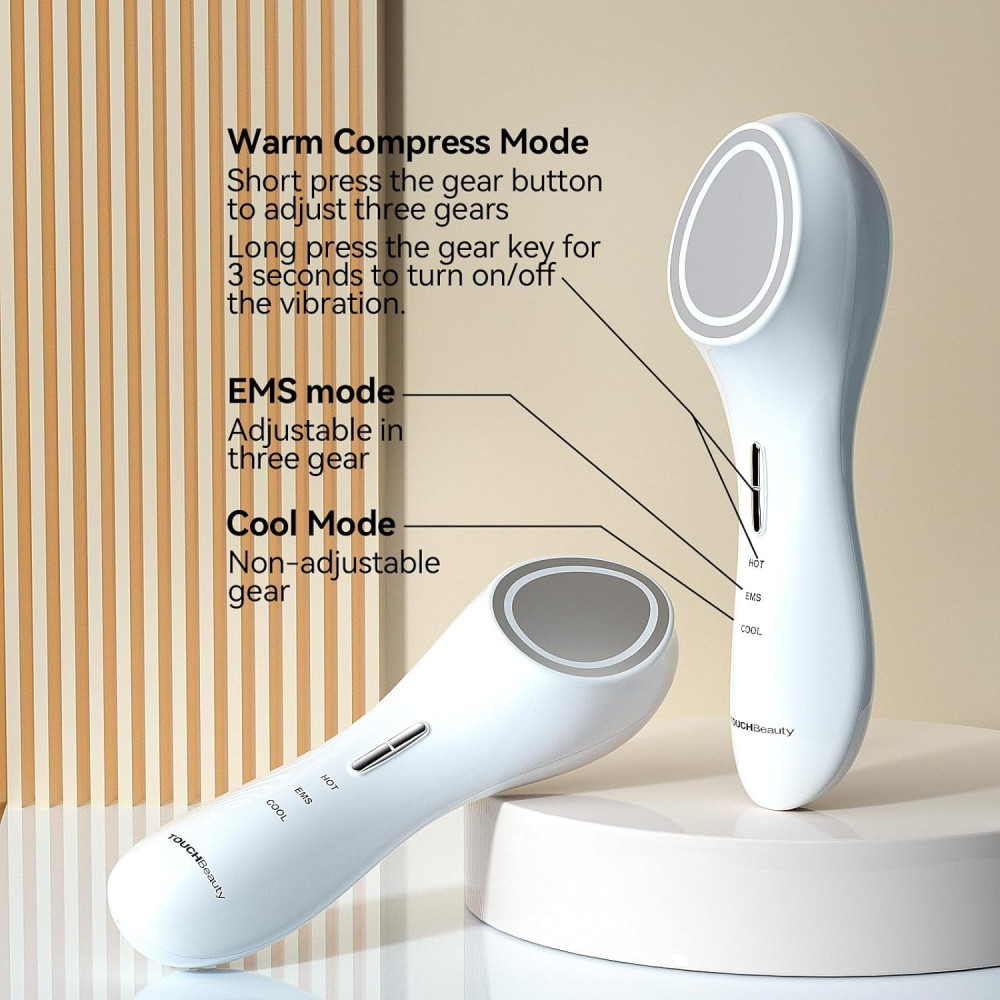Aparat de lifting facial TOUCHBeauty EMS Hot Cool Skin Revitalizer